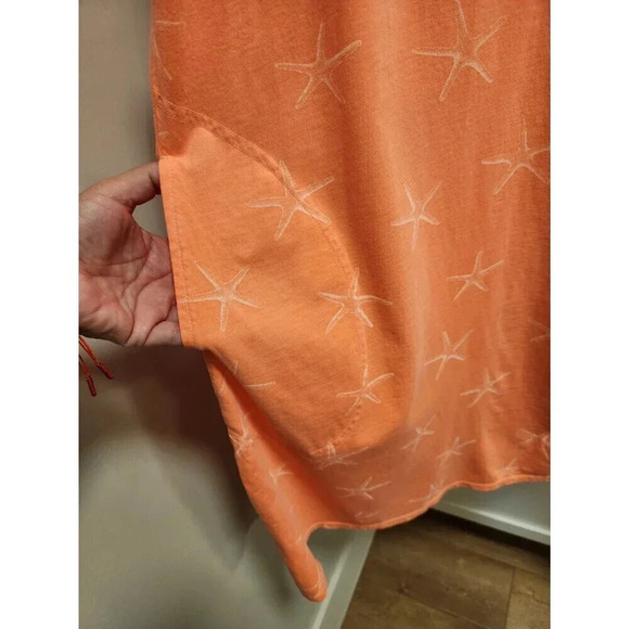 NWT FRESH PRODUCE XL Sunset Coral Sea-Star Sun Dress Starfish Oversized - Picture 4 of 11